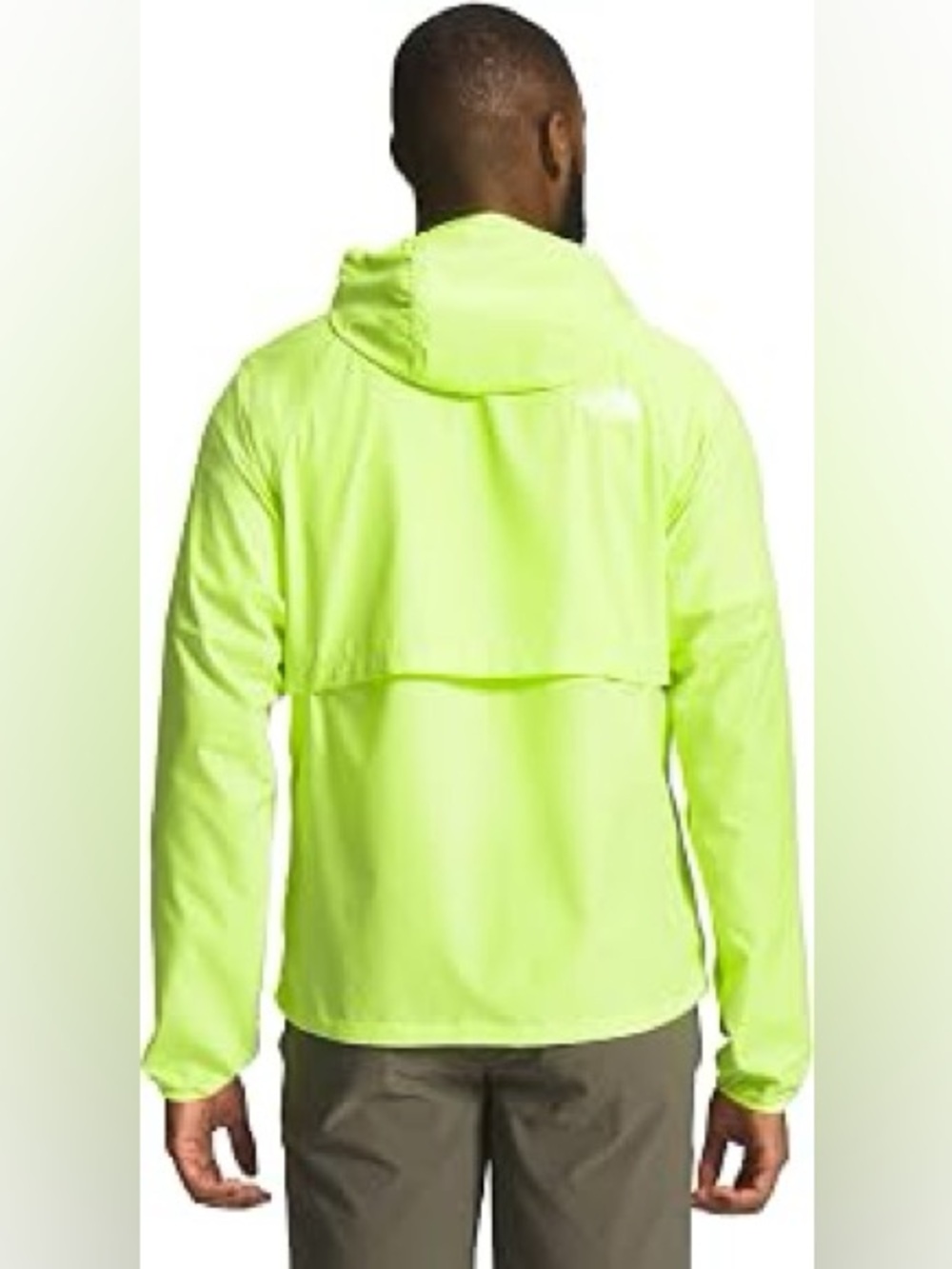 The North Face Men's Flyweight Hoodie 2.0 Windbreaker Windwall Jacket Yellow XL - Picture 7 of 16